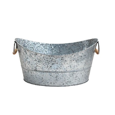 Custom outdoor oval metal galvanized iron beer tub