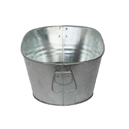 Country Home Cold Drinks Galvanized Metal Beverage Tub