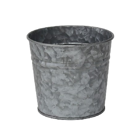 Custom printed galvanized metal garden round pots planter