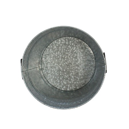 Galvanized Iron Steel Round Holds Soda Party Beer Beverage Wine Champagne Tub