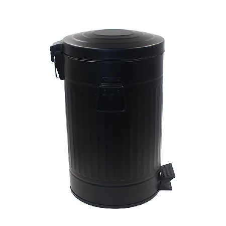 Large Capacity Removable Plastic Inner Galvanized Metal Step Trash Can