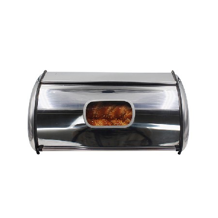 Stainless Steel Kitchen bread Sugar Food Tea Coffee Candy Storage Canister with Transparent Windows