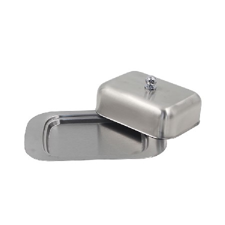 Stainless Steel Double Covered Butter Dish