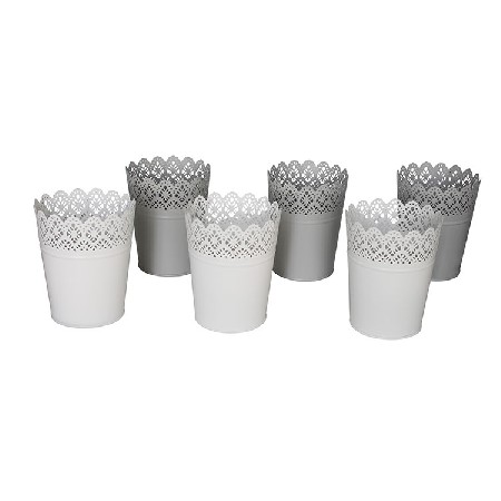 Home Decor 3 Pack metal flower Planters Plant Pot